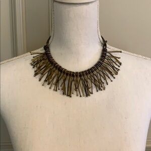 Boho Gold/ Pewter Statement necklace